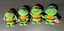 Ty Beanie Baby Teenage Mutant Ninja Turtles TMNT lot of 4