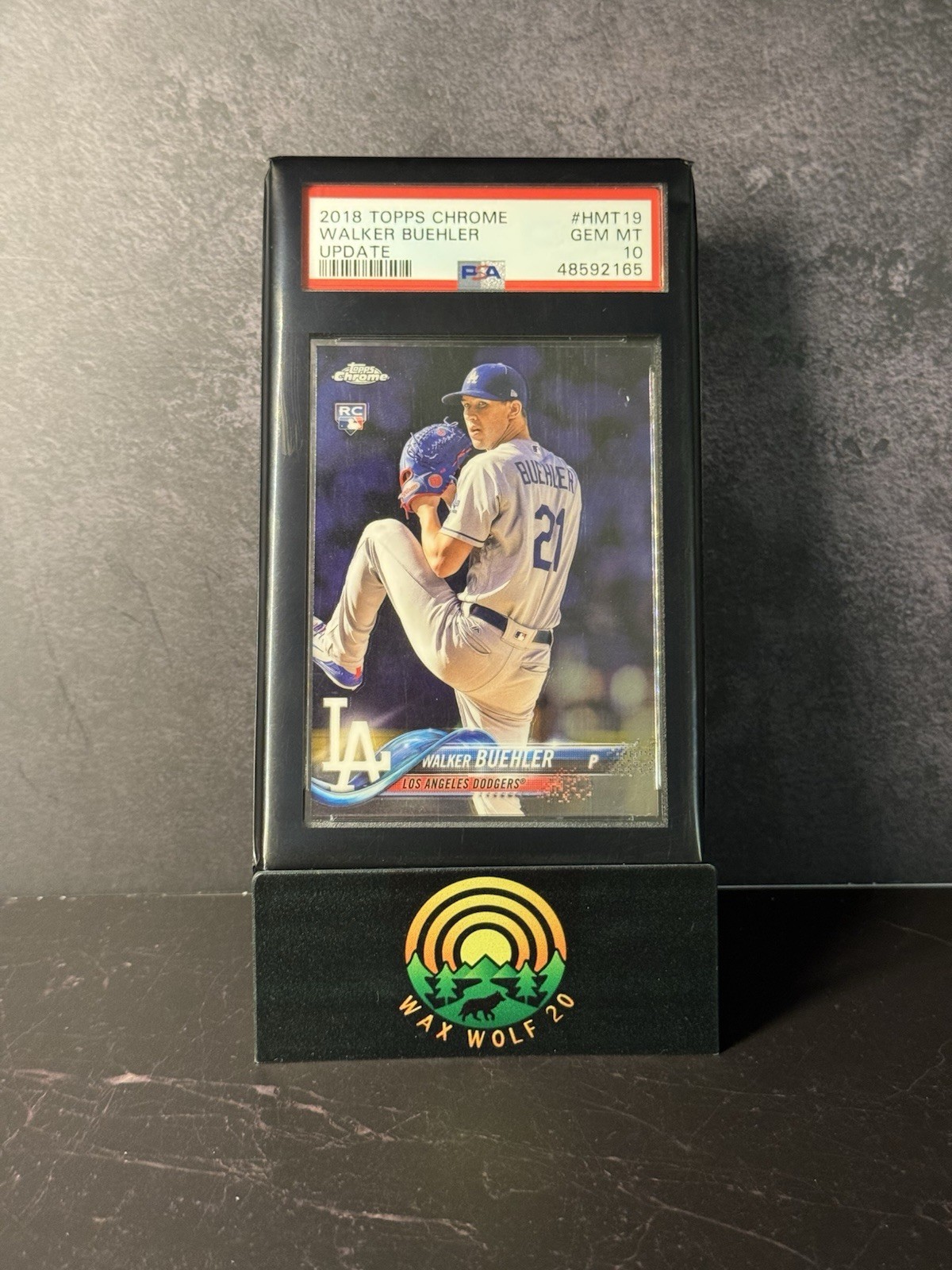 2018 Topps Chrome Update Walker Buehler HMT19 PSA Gem Mint 10