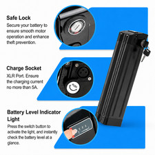 48V13/20Ah Lithium Replacement Battery with BMS For 48V Device 4Pin Motor