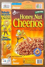 Honey Nut Cheerios Flattened Cereal Box 1998 Gallery of Big Taste