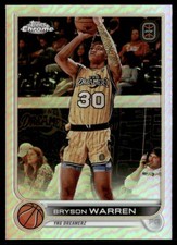 Bryson Warren 2022-23 Topps Chrome Overtime Elite Refractor YNG Dreamerz #92