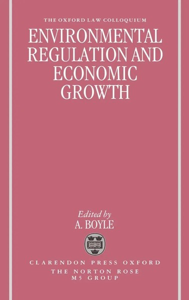 A. Boyle (U. A.) | Environmental Regulation And Economic Growth | Buch (1994)-image