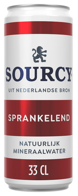 Sourcy - Sparkling - Mineralwasser mit Kohlensäure - 72 Dosen 0,33L