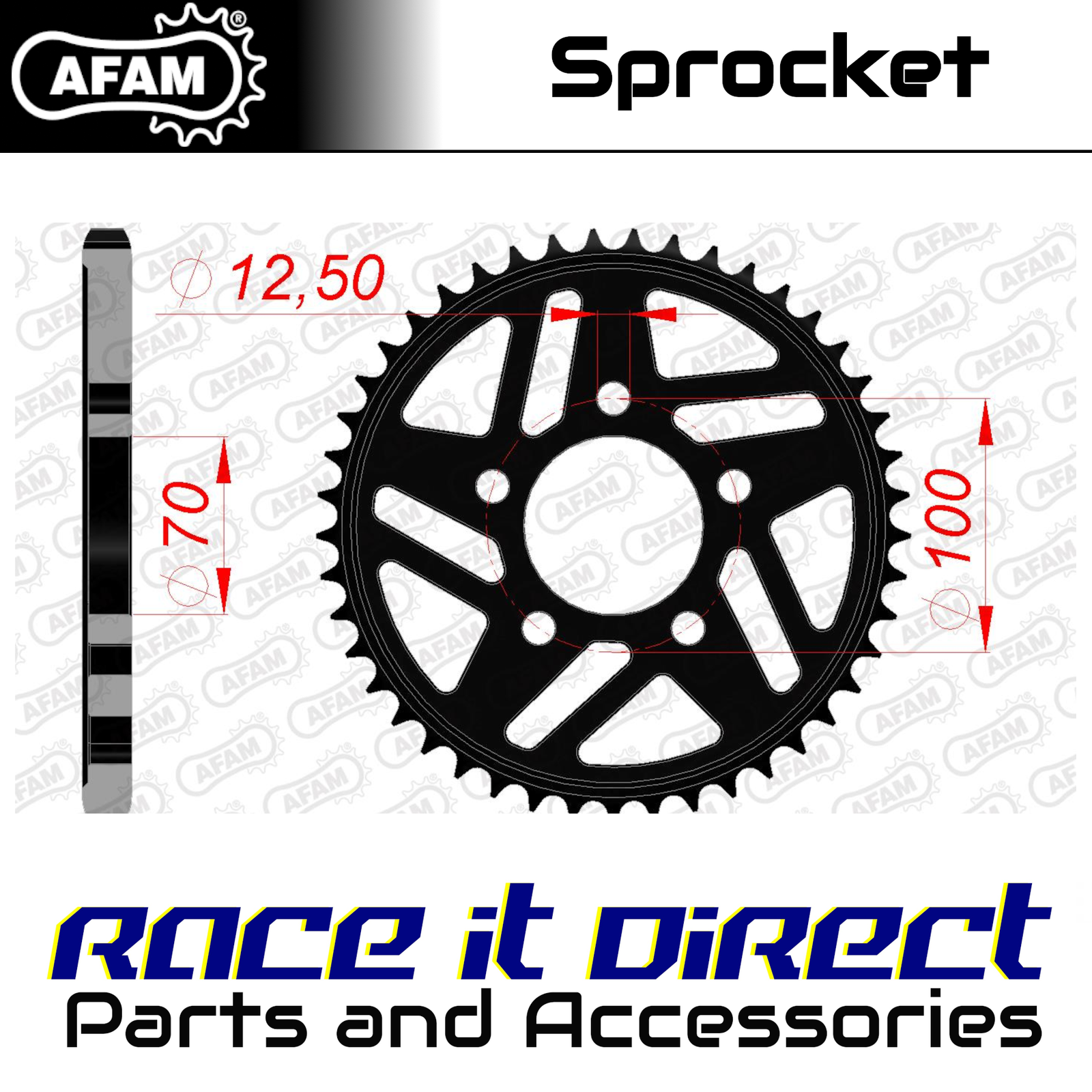 Sprocket for BMW S 1000 RR HP4 2013-2014 Steel 45T Rear AFAM