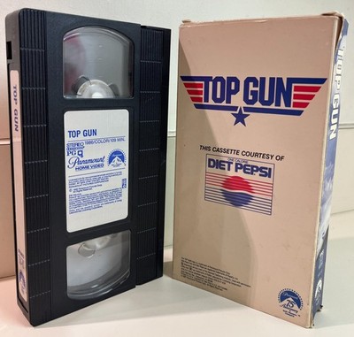 Top Gun VHS, Diet Pepsi Promotional Release, 1986 Action Thriller, Tom Cruise