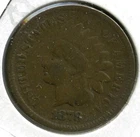 1878 Indian Head Cent Penny - Q364