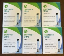600 One Touch Ultra Test Strips, New In Boxes/Factory Sealed, EXP 11/30/2026