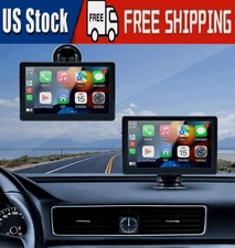 Universal 7" Touch Screen Car Radio Apple CarPlay Android Auto Portable Stereo