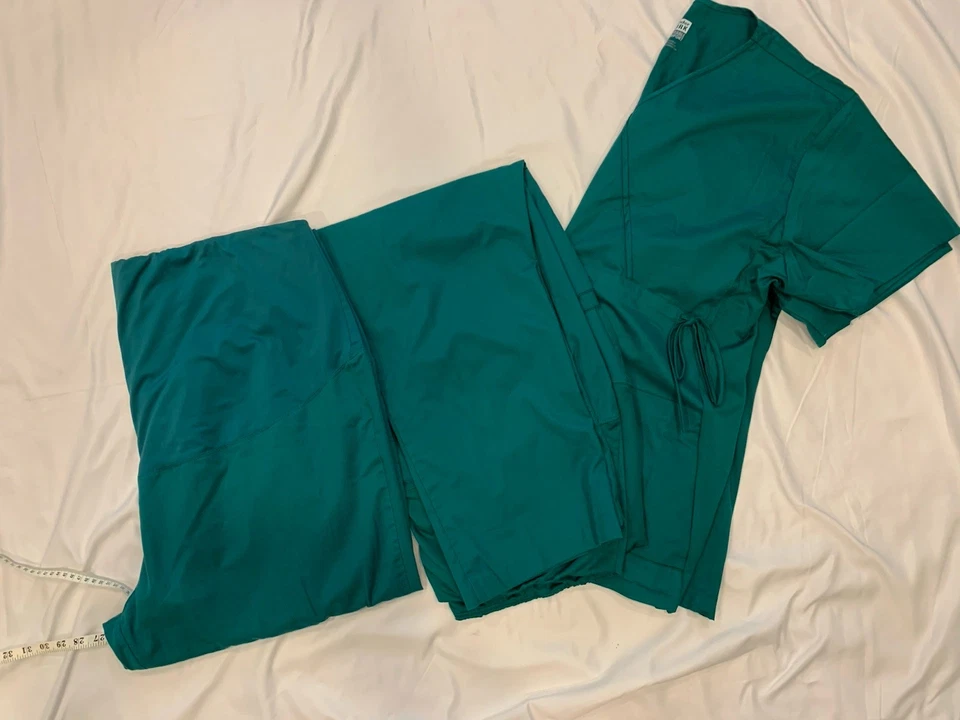 Wonderwork Wonder Work Wink Scrub Top Pants Plus 3X Green Pockets Lot Bundle - Image 2 of 4