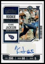 2023 Panini Contenders #160 Kearis Jackson Tennessee Titans RC Rookie