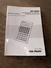 Radio Shack EC-4023 Graphic Scientific Calculator Owners Manual