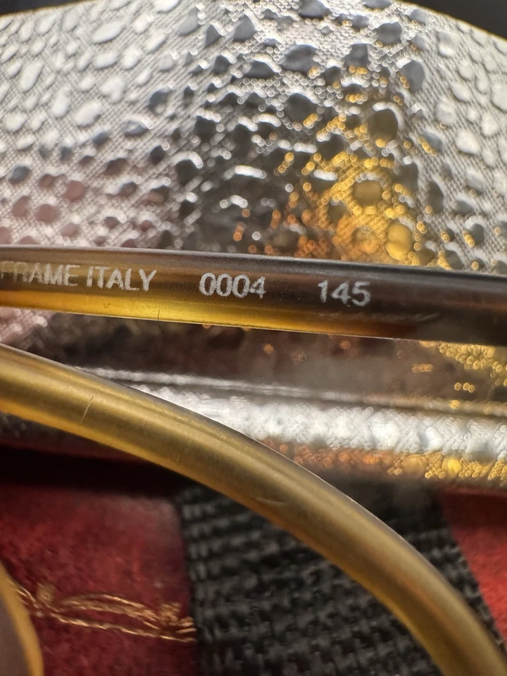 Gafas de sol redondas vintage Polo Ralph Lauren hechas en Italia 135 mm 738/S bronce Foto 2 de 4