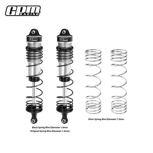 GPM Alloy Progressive Spring Front Shock 132mm For ARRMA 1/8 Mojave 4S ARA330793 - Picture 5 of 10