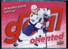 2025-26 Upper Deck Goal Oriented Red Brayden Point /199 #GO-13 Tampa Bay