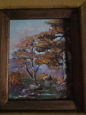 Two Original Thomas F Goff California Landscape Impressionist Paintings