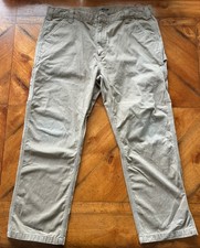Carhartt Dungaree Twill Carpenter Pants Mens 42x30 B324-DKH Relaxed fit khaki