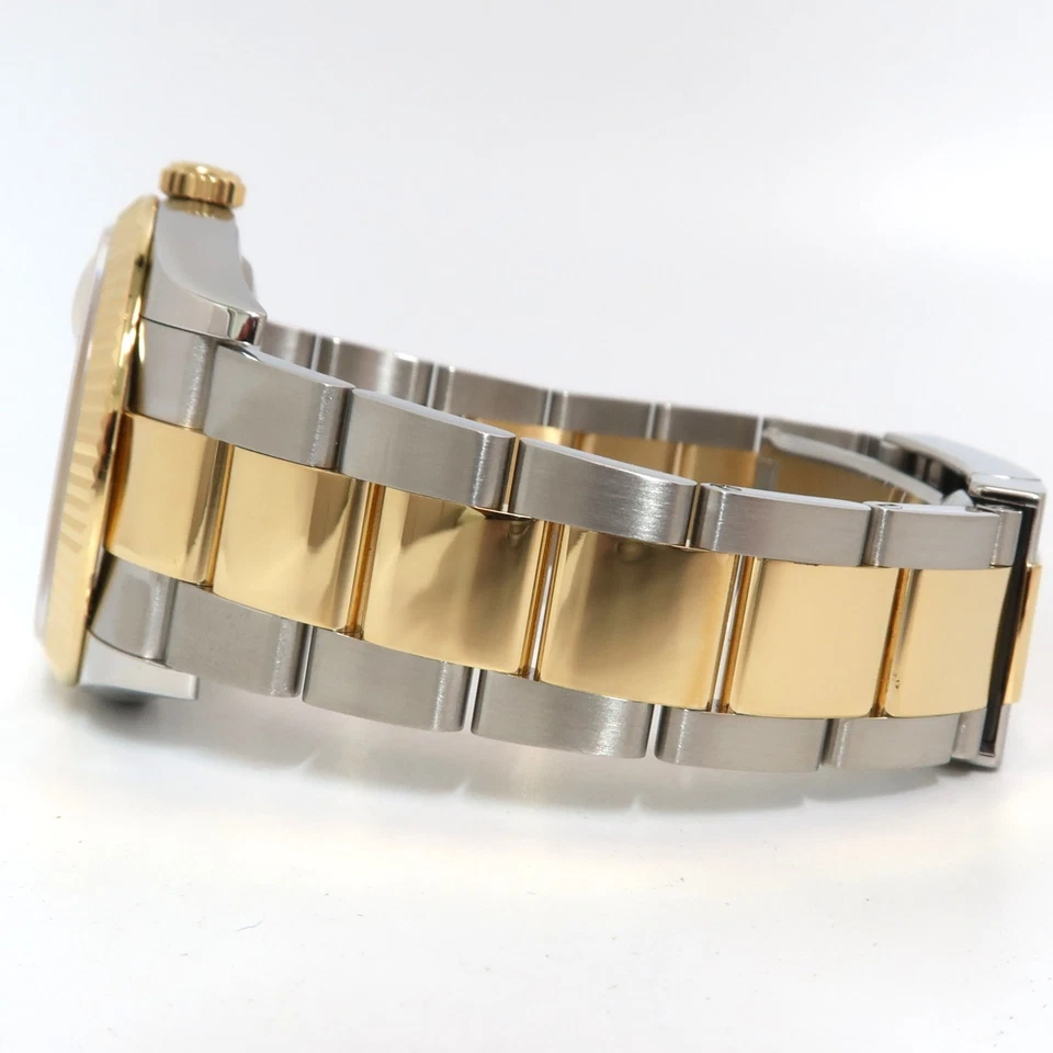 Часы Rolex Datejust 36 заводское серебро римский бриллиант циферблат 18 карат золото и сталь 126233 - Изображение 3 из 4