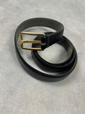 Ledergürtel schwarz Vintage Ysl Yves Saint Laurent Made in France 90cm 36