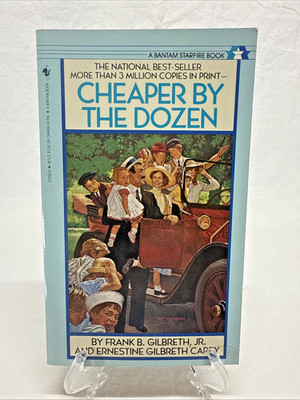 Cheaper By The Dozen Gilbreth 1988 Paperback Book