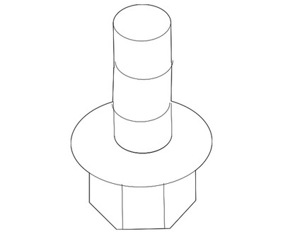 Genuine Nissan Bumper Cover Mount Bolt 850N8-1LB0B
