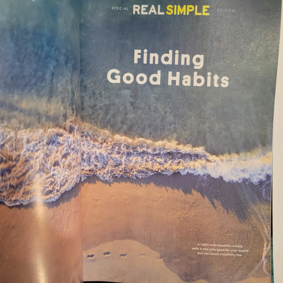 Finding Good Habits: Real Simple Magazine 2024 ~ Feel Happier & Healthier - Image 2 of 4