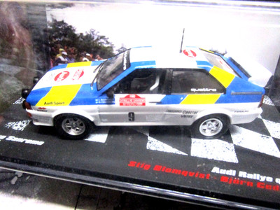 AUDI Quattro Rallye Gr.4 Sanremo 1982 #9 Blomqvist Winner WM IXO Altaya 1:43