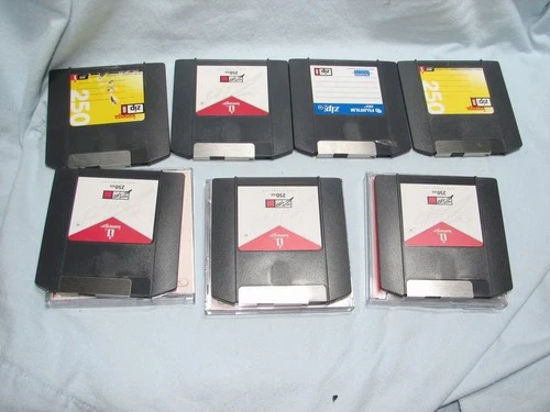 7x 250MB Pc Mac Zip Disks untested, assumed working but not guaranteed FREE SHIP