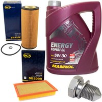 MotoröL Filter Set 5W30 5 Liter + ÖLablassschraube FüR VW Sharan 1.9 TDI 7M