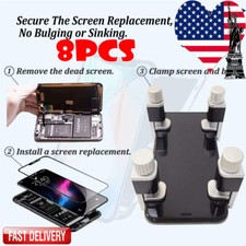 8Pcs Phone LCD Screen Fastening Meatl Clamps Fixture Adjustable Clip Repair Tool