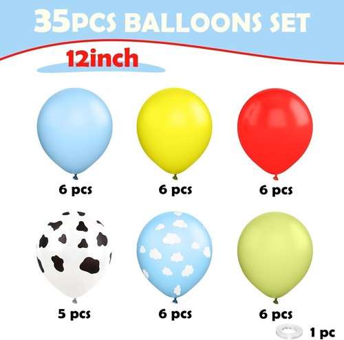 35 pcs Toy Story Inspired Balloons, 12 inch - Picture 2 of 7