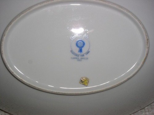Cordon Blue Fine China Summer Breeze Oval Vegetable Serving Bowl - Picture 5 of 5