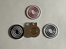 (3) Odyssey The #1 Putter On Tour 1" Coin Style Golf Markers With Bonus Hat Clip