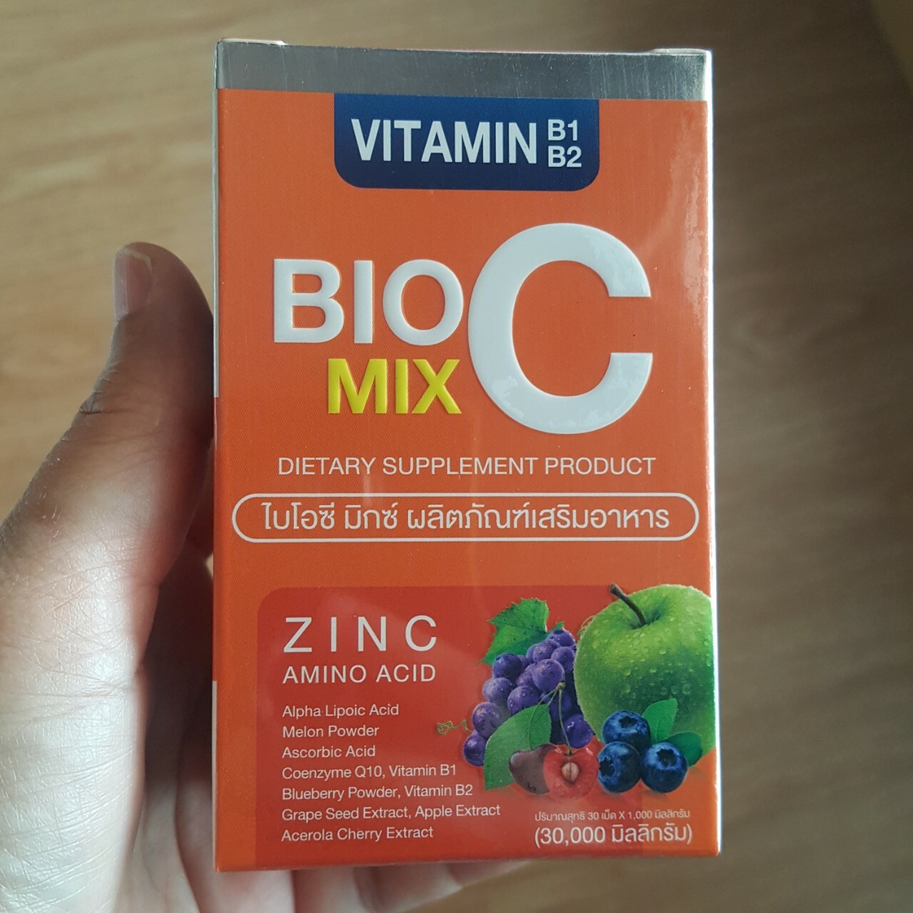 5 x NEW Bio C Mix Vitamin C 1000mg Alpha+Zinc Whitening Anti Oxidant ...