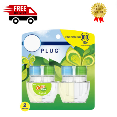 Plug in Air Freshener & Odor Eliminator Gain Original Scented Oil Refill
