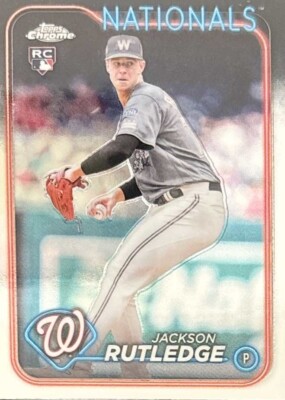 Jackson Rutledge Topps 2024 Topps Chrome - #42 Jackson Rutledge (RC)- Washington Nationals | eBay