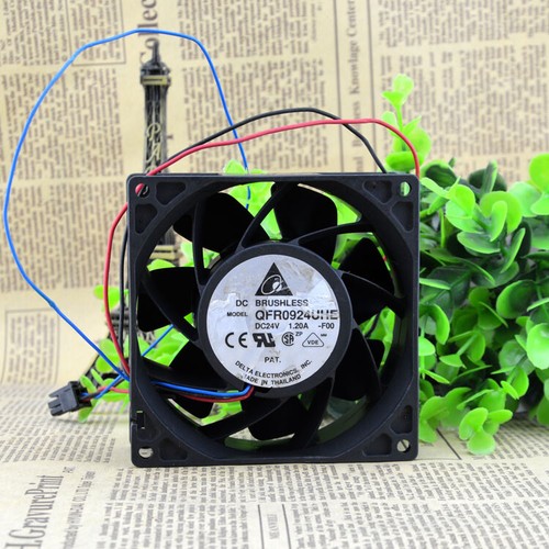 1PC New Delta QFR0924UHE 24V1.2A 9238 9038 3-Wire Double Ball Inverter Power Fan - Picture 1 of 5