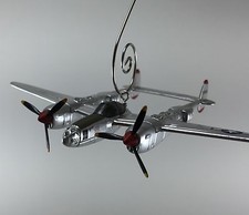 Segunda Guerra Mundial P-38 Lightning USAF SEGUNDA GUERRA MUNDIAL MC adorno de Navidad avión avión avión