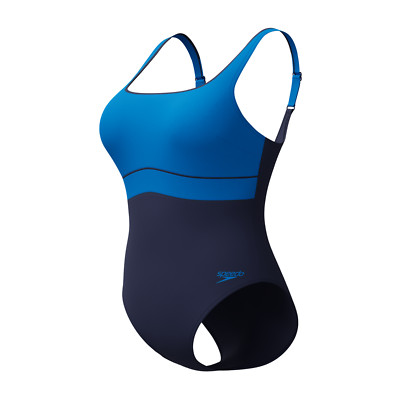 SPEEDO DAMEN BADEANZUG. NEU KONTURFINSTERNIS FORMENDE BRUSTSTÜTZE SCHWIMMKOSTÜM W25