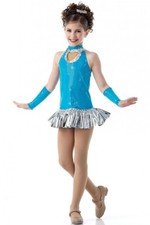 Candy Crush TURQUOISE Child Sizes New Dance Costume Jazz Tap Dress  Undies