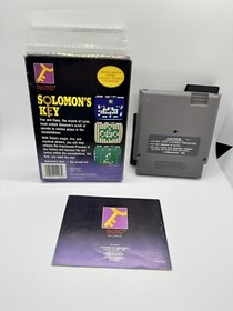 Solomon's Key Nintendo NES Complete CIB Rare Nice!