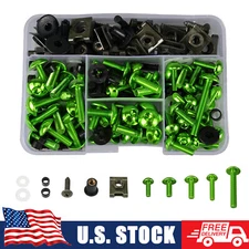 CNC 177PCS Fairing Bolts Kit Bodywork Screws For Kawasaki Ninja 300/400/500/650