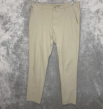 Rhone Men Commuter Slim Fit Gusset Travel Tech Stretch Mid Rise Chino Pant 37x32