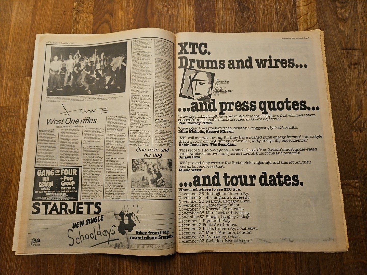 Sounds Music Newspaper November 10th 1979, MODS Vs. The World Cover eBay