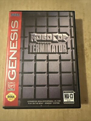 RoboCop vs. The Terminator (Sega Genesis) No Manual Tested Cart Video Game