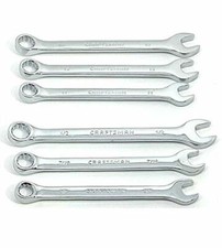 New Craftsman 6 Pc Standard Sae Metric Mm Polished Wrench Set