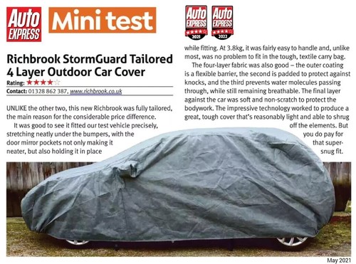 StormGuard Outdoor Car Cover Tailored for BMW 7 Series G11, G12 Saloon From 2015 - Picture 4 of 10