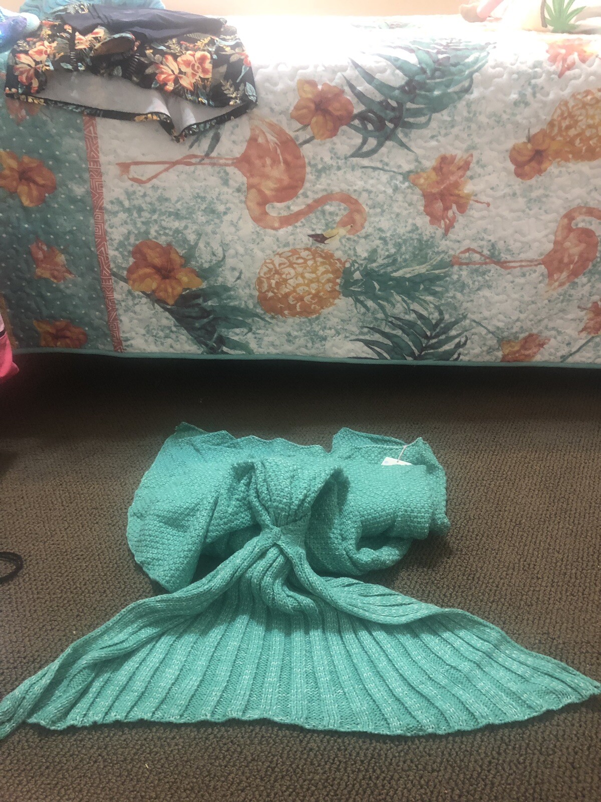 LAGHCAT Mermaid Tail Blanket Crochet Soft Sleeping Blanket EJ eBay