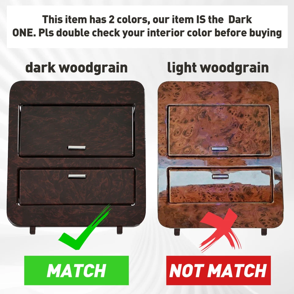 Woodgrain 中控台杯架/存储全尺寸卡车 Suv 适用于 23164631 — 第 2/4 张图片