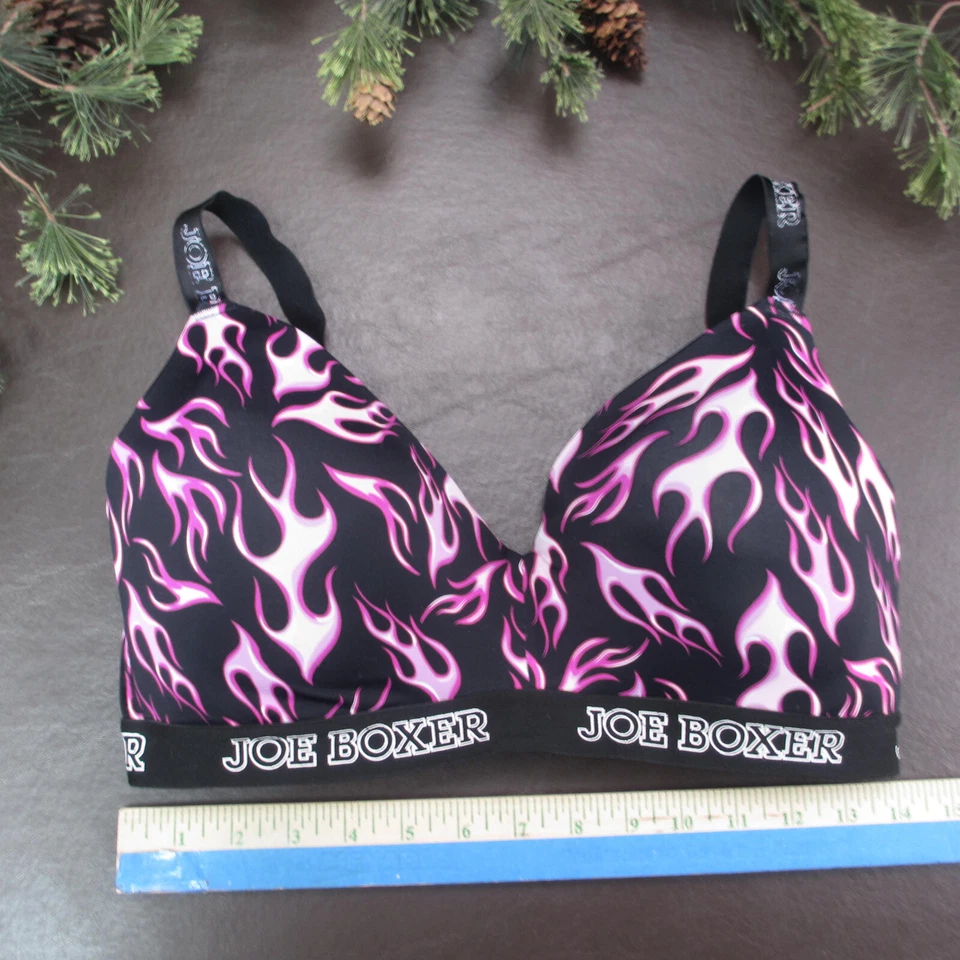 Joe Boxer Bra 36DD Black Padded Wireless Adjustable Clasp Back - Image 2 of 4