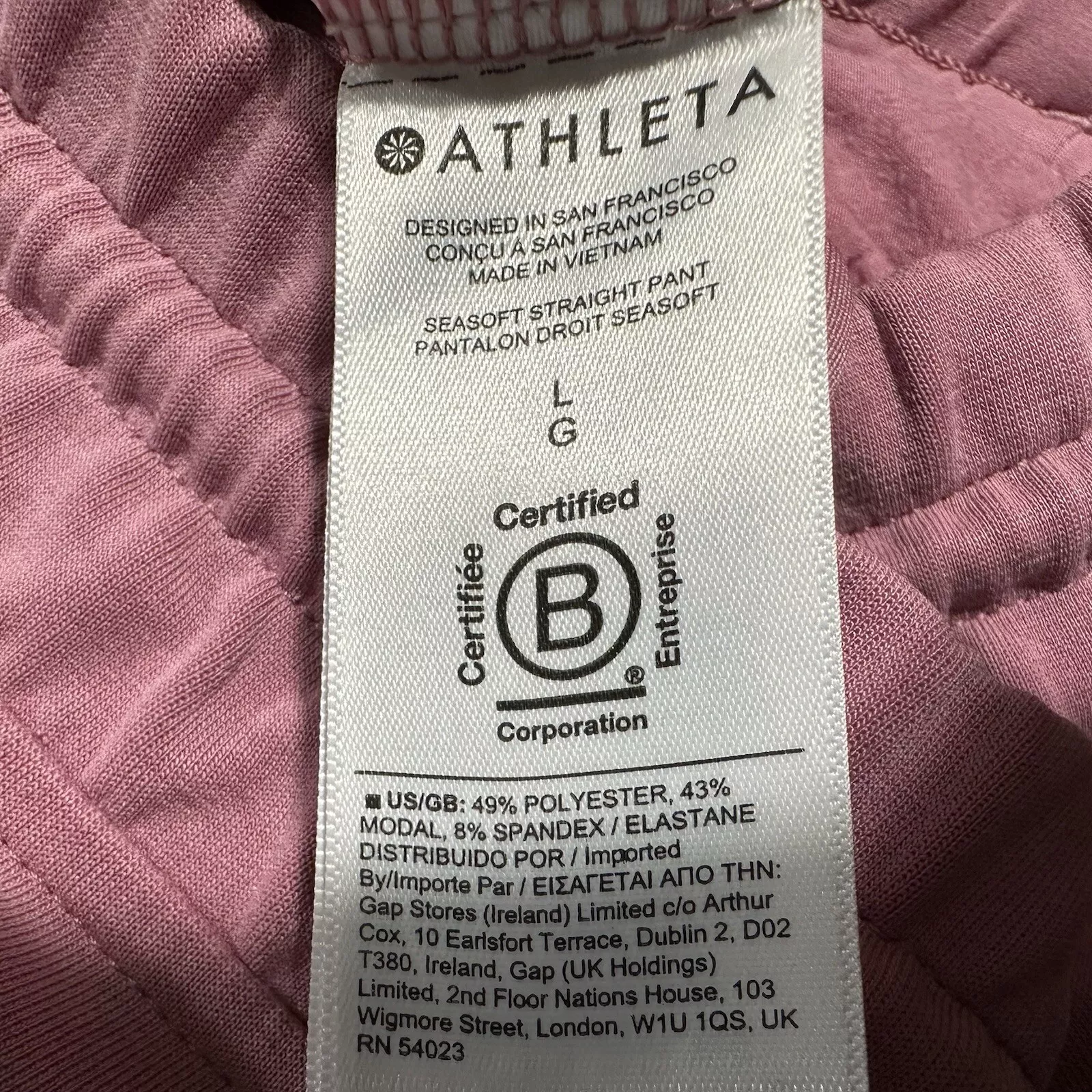 athleta seasoft straight stretch waist modal sweatpants